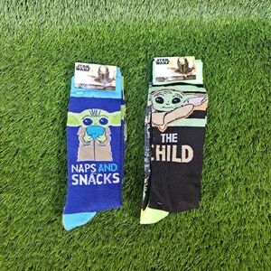 Star Wars The Mandalorian The Child 4 pack crew socks Unisex